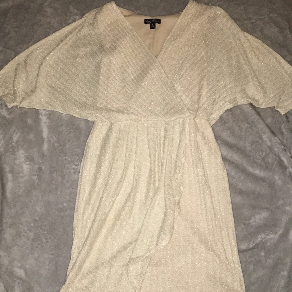 Maggy Boutique Champagne Wrap Dress